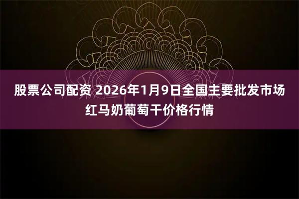 股票公司配资 2026年1月9日全国主要批发市场红马奶葡萄干价格行情